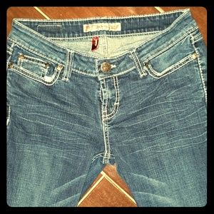 Buckle Sabrina Midrise Boot Jeans, dark blue